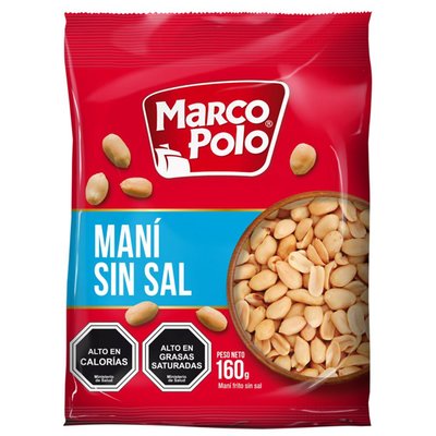 MARCO POLO - Maní Sin Sal - 160 g