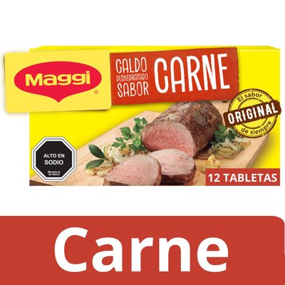 MAGGI - Caldo Sabor Carne Caja - 120 GR