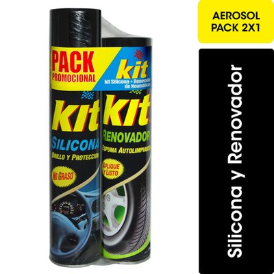 KIT - Silicona + Renovador de Gomas Aerosol