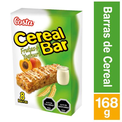COSTA - Cerealbar Frutas+ Yoghurt - 8 x 21 gr