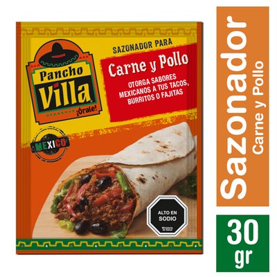 Pancho Villa - Sazonador Carne Pollo - 30 GR