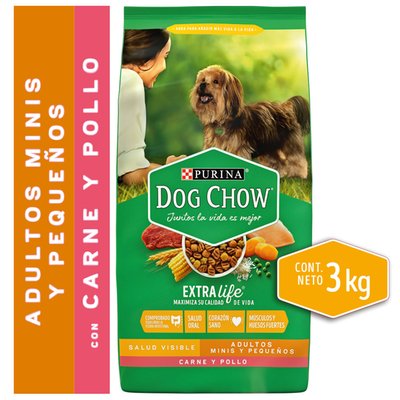 DOG CHOW - Alimento Para Perro Raza Pequeña - 3 kg