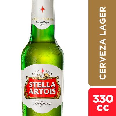 STELLA ARTOIS - Cerveza Stella Artois Bote  4.8Âº GL 330 CC - Individual