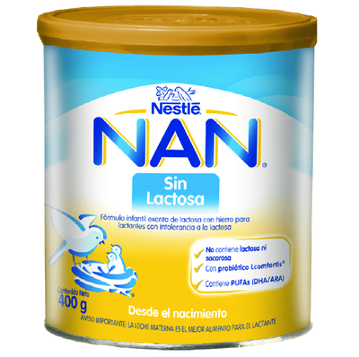 NAN - Fórmula Infantil Nan Sin Lactosa - 400 GR