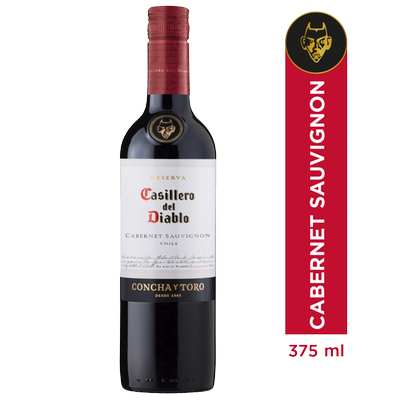 CASILLERO DEL DIABLO - Vino Tinto Cabernet Sauvignon - 375 cc