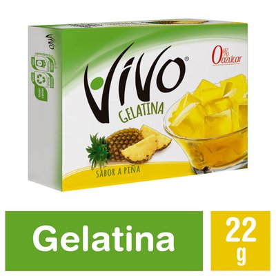 VIVO - Gelatina Vivo Piña - 22 GR