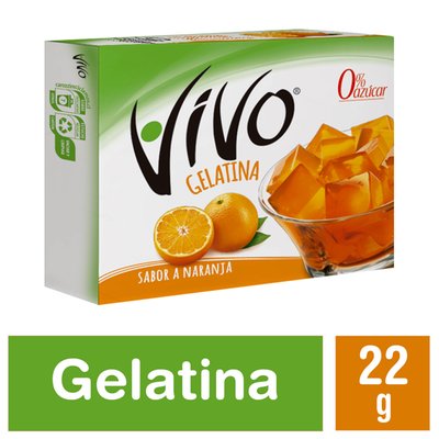 VIVO - Gelatina Naranja - 22 GR