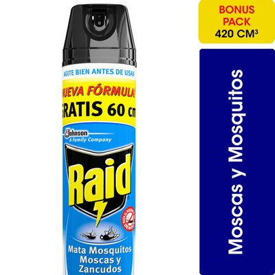 RAID - Insecticida Moscas y Mosquitos - 410 ML