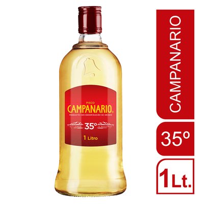CAMPANARIO - Pisco Campanario 35° Gl - 1 LT