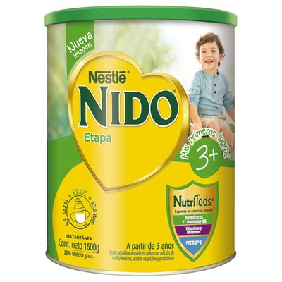 NIDO - Leche en Polvo 3+ Protectus Avanzado Tarro - 1,6 KG