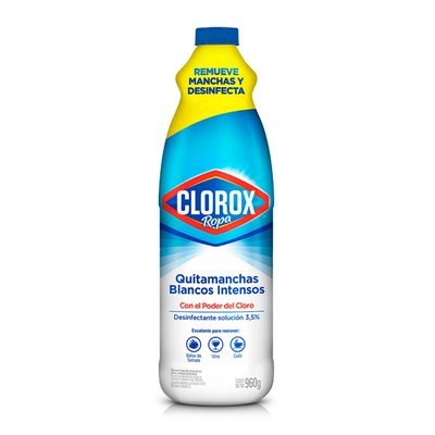 CLOROX - Cloro Botella Blanco Intenso - 960 GR