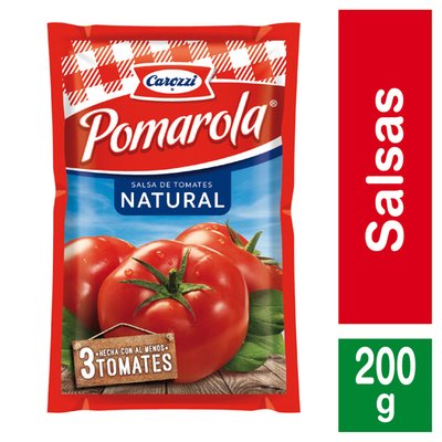 POMAROLA - Salsa de Tomate Natural - 200 GR
