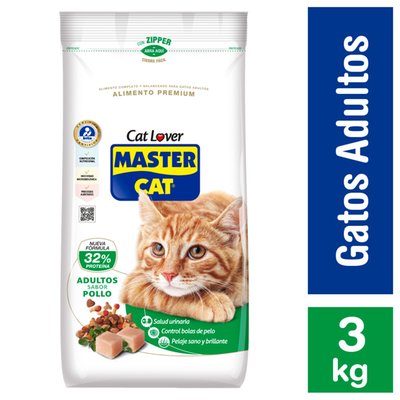 MASTER CAT - Alimento para Gatos Pollo Carne - 3 KG