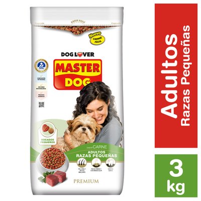 MASTER DOG - Alimento Para Perro Raza Pequeña - 3 KG