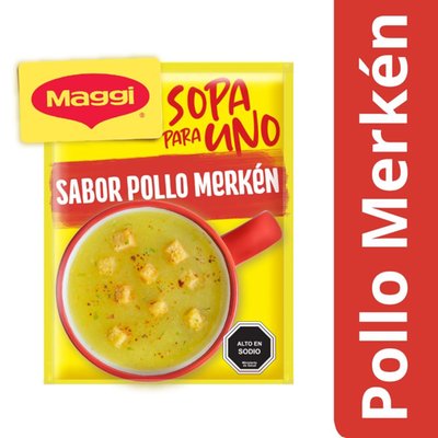 MAGGI - Sopa Para Uno Pollo Merkén Sobre - 16 GR