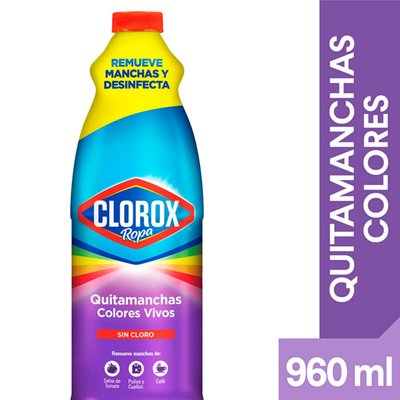 CLOROX - Cloro Botella Colores Vivos - 960 GR