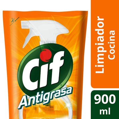 CIF - Limpiador Doypack Antigrasa Recarga - 900 ml