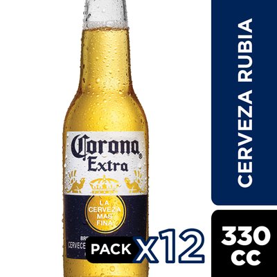  - Pack Cerveza Corona - 12 UN X 330 CC