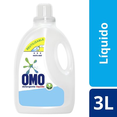 OMO - Detergente Botella Líquido Multiacción - 3 LT