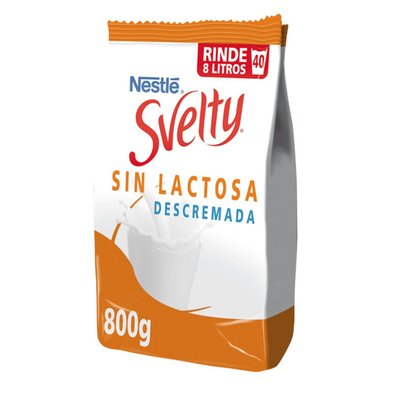 SVELTY - Leche en Polvo Move+ Sin Lactosa Descremada Bolsa - 800 GR