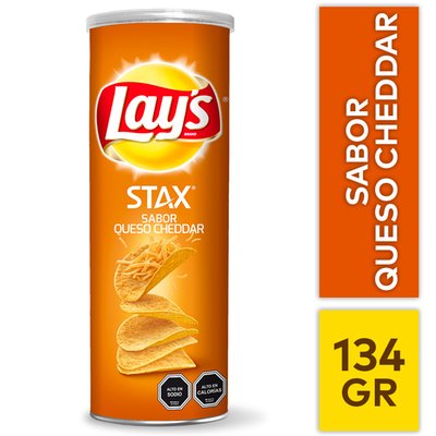 LAYS - Papas Fritas Stax Cheddar 134 gr - 134 g