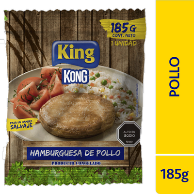KING - Hamburguesa Pollo - 185 GR