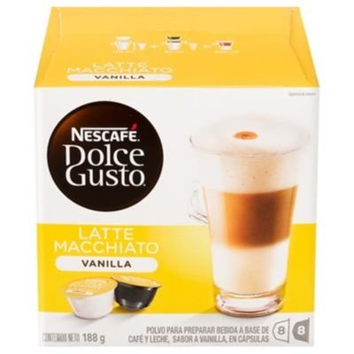 NESCAFE - Café Dolce Gusto Latte Macchiato Vanilla 16 Cápsulas - 188g