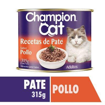 CHAMPION CAT - Alimento para Gatos Lata 315 GR Pollo - ALIMENTO HUMEDO