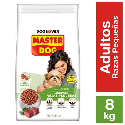 MASTER DOG - Alimento para Perro Raza Pequeña - ALIMENTO SECO 8 a 9 KG