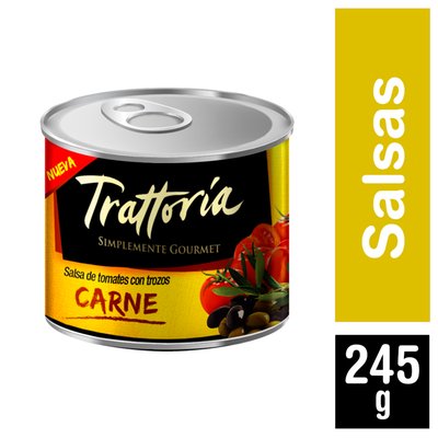 TRATTORIA - Salsa de Tomate Trattoria Carne - 245 gr