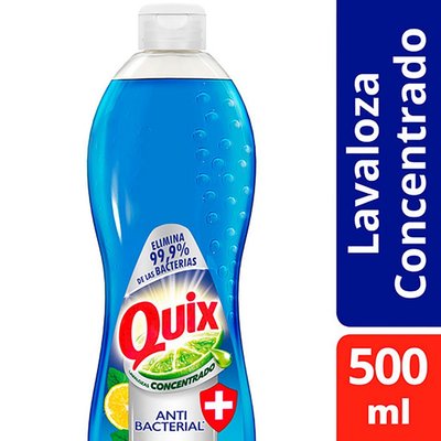 QUIX - Lavaloza Concentrado Botella Antibacterial Menta Limón - 500 ml