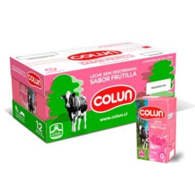 Colun - Pack Leche Frutilla - PACK 12 UN