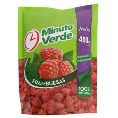 MINUTO VERDE - Fruta Congelada Frambuesa - 400 GR