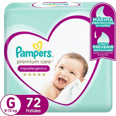 PAMPERS - Pañal Premium Care G - 72 UN