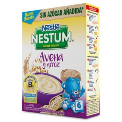 NESTUM - Cereal infantil Nestum Avena y Arroz - 250 GR