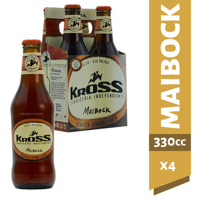 KROSS - Pack Cerveza Kross Bock Botella - 4 UN X 330 CC