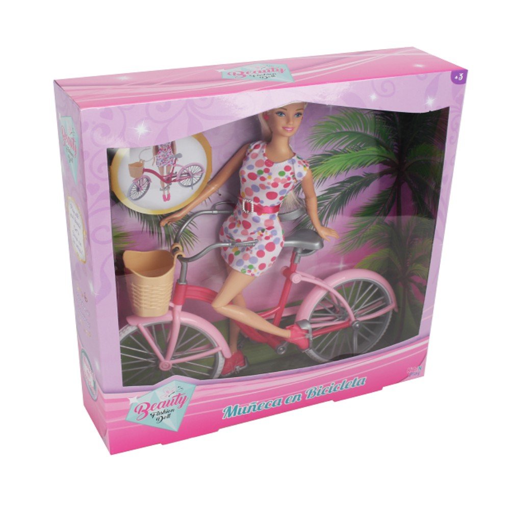 muñeca baby alive en bicicleta