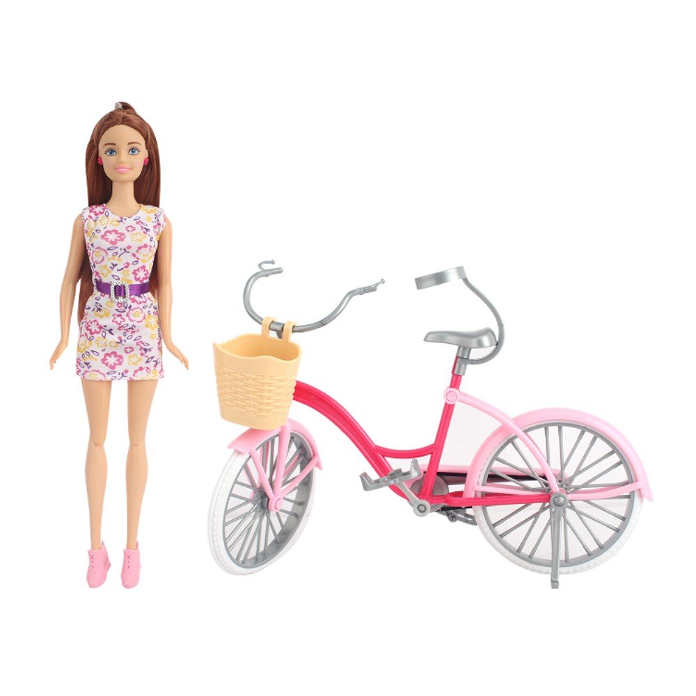 muñeca baby alive en bicicleta