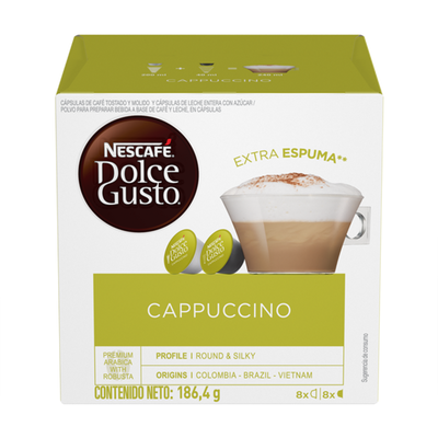 NESCAFE - Café Dolce Gusto Cappuccino 16 Cápsulas - 186g