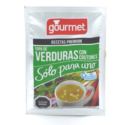GOURMET - Sopa Verdura crutones Individual - 15 GR