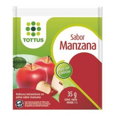 TOTTUS - Bebida Instantanea En Polvo Manzana - 35 g