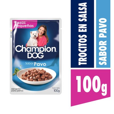 CHAMPION DOG - Alimento Húmedo Pouch Pavo - 100 GR