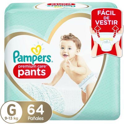 PAMPERS - Pañal Premium Care Pants G - 64 UN