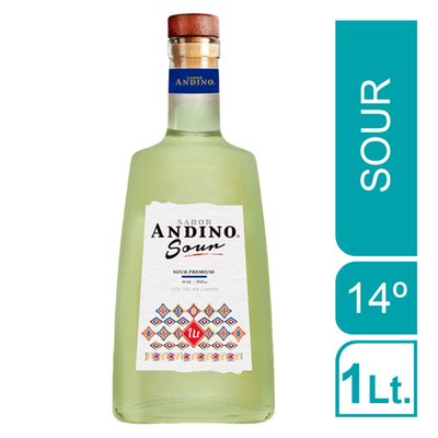 SABOR ANDINO - Pisco sour cocktail 14°gl - 1 LT