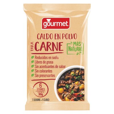 GOURMET - Caldos mas natural carne  - 30 GR