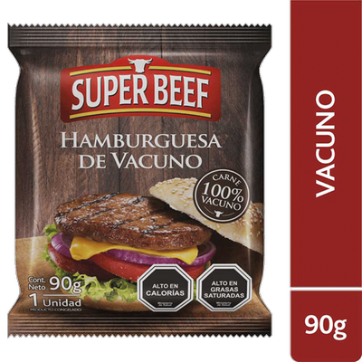 SUPER BEEF - Hamburguesa vacuno - 90 g