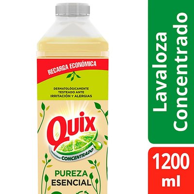 QUIX - Lavaloza Concentrado Botella Pureza Escencial - 1.2 LT