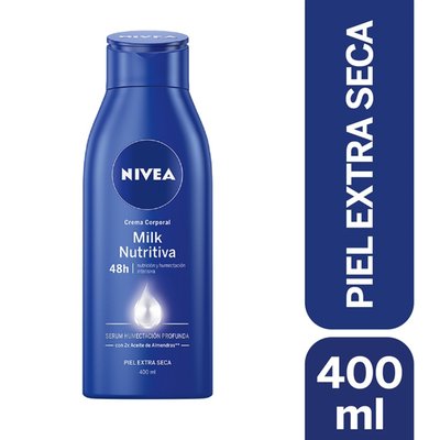 NIVEA - Crema Corporal Milk Nutritiva - 400 ML