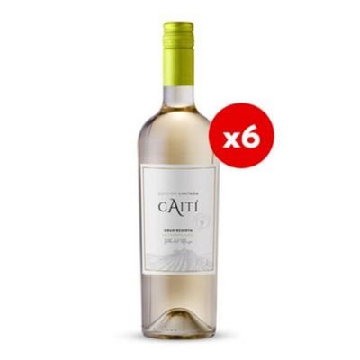 Caiti - Caja de vino sauvignon blanc gran reserva - 6 UN X 750 CC