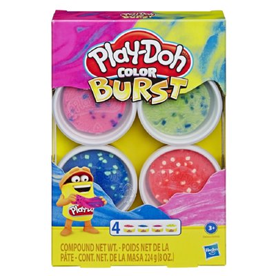 PLAY DOH - Play Doh Mundo De Texturas Color Burst 4 Pack - UN